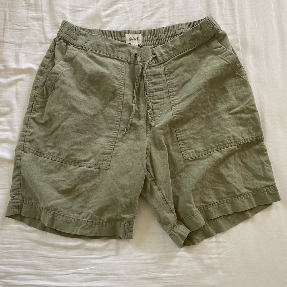 Pact Men’s Organic Cotton Light Green Shorts